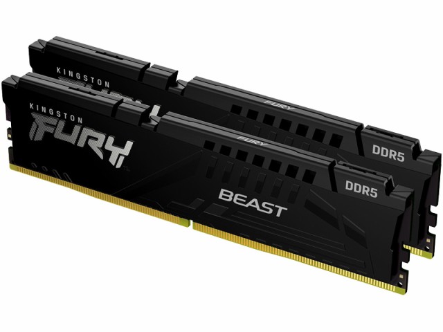 キングストン [KF548C38BBK2-16] 16GB DDR5 4800MHz CL38 DIMM (Kit of 2) FURY Beast Blackの通販は