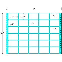 東洋印刷 [MT15B] タックフォームラベル 15インチ×11インチ 30面付(1ケース500折)