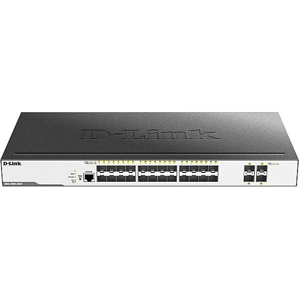 D-Link [DGS-3000-28XS/B1] DGS-3000-28XS L2+マネージドスイッチ、SFPスロット×24、10G SFP+スロット×4(リミテッドライフタイム保…