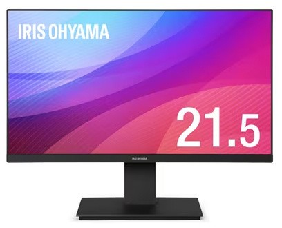 アイリスオーヤマ [ILD-D21FHT-B] 液晶ディスプレイ (21.5型/1920×1080/DC IN、VGA、HDMI×1/ブラック/スピーカー:なし)