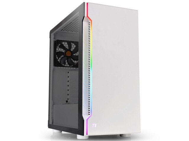 Thermaltake [CA-1M3-00M6WN-00] ミドルタワー型PCケース H200 TG RGB Snow Edition