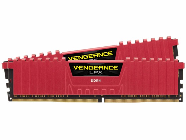 コルセア(メモリ) [CMK8GX4M2A2666C16R] VENGEANCE LPX Red PC4-21300 DDR4-2666  8GB(2x4GB) For Desktop｜au PAY マーケット