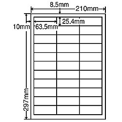ナナクリエイト [MCL30] カラーレーザプリンタ用ラベルマットタイプ(33面)