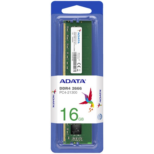 A-DATA Technology [AD4U266616G19-SGN] 法人専用モデル デスクトップ用メモリ 16GB DDR4-2666(PC4-21300) 288-Pin U-DIMM /永久保証