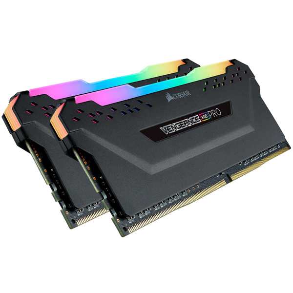 コルセア(メモリ) [CMW32GX4M2A2666C16] DDR4 2666MHz 16GBx2 288pin DIMM Unbuffered 16-18-18-35 Vengeance RGB PRO black1.35V XMP…