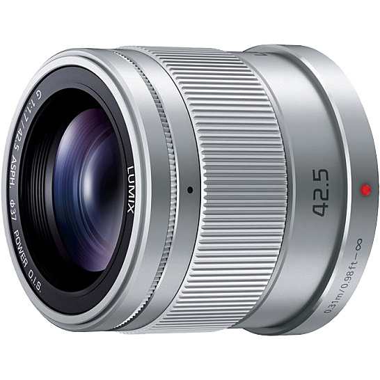 Panasonic [H-HS043-S] デジタル一眼カメラ用交換レンズ LUMIX G 42.5mm/F1.7 ASPH./POWER O.I.S. (シルバー)のサムネイル