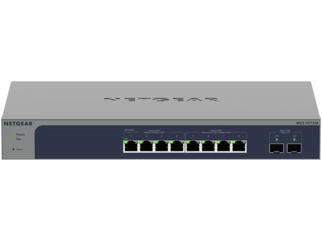 NETGEAR [MS510TXM-100AJS] マルチギガ8ポートSFP+ 2スロット スマートスイッチ