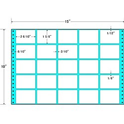 東洋印刷 [MT15S] タックフォームラベル 15インチ×10インチ 25面付(1ケース500折)