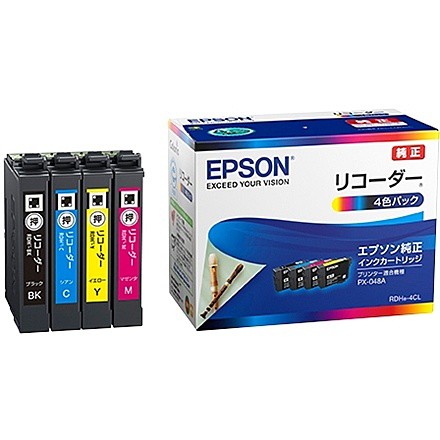 EPSON [RDH-4CL] PX-049A/PX-048A用 インクカートリッジ(4色パック)の