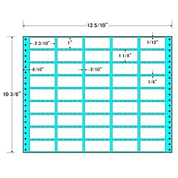 東洋印刷 [RT13X] タックフォームラベル 13 5/10インチ×10 3/6インチ 45面付(1ケース500折)