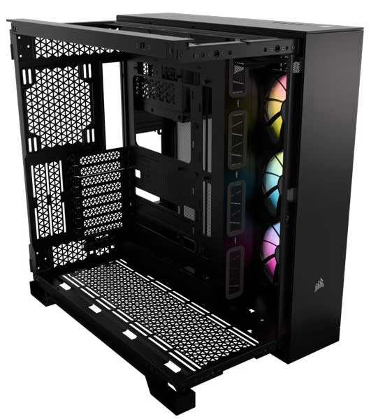 コルセア(メモリ) [CC-9011269-WW] ミドルタワー型PCケース iCUE LINK 6500X RGB Mid-Tower ATX Dual Chamber Black