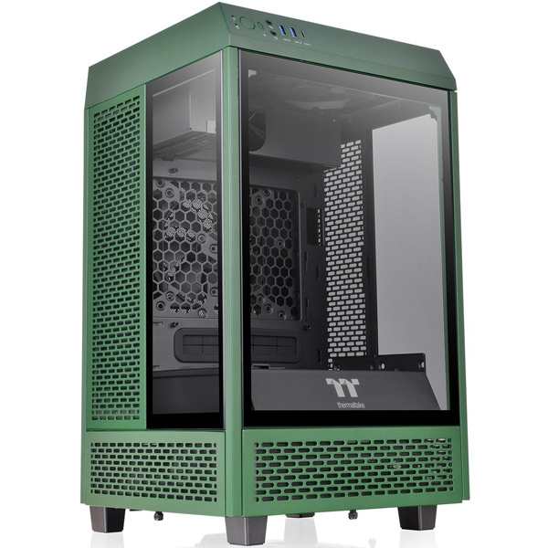 Thermaltake [CA-1R3-00SCWN-00] ミニタワー型PCケース The Tower 100 -Racing Green-