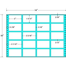 東洋印刷 [M14I] タックフォームラベル 14インチ×10インチ 20面付(1ケース500折)