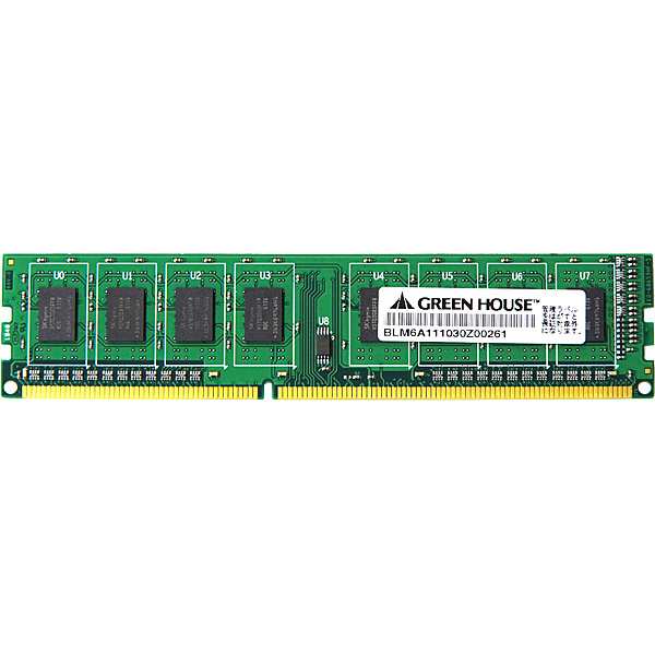 GREEN HOUSE [GH-DVT1333-8GB] 5年保証デスクトップ用 PC3-10600 240pin DDR3 SDRAM DIMM 8GB