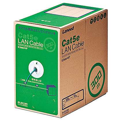 ELECOM [LD-CT2/DG300/RS] RoHS対応LANケーブル/CAT5E/300m/ダークグリーン/簡易パッケージの通販は 23,781円