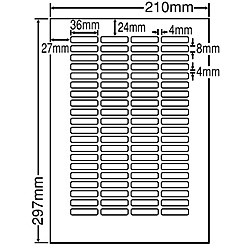 東洋印刷 [LDW80YF] シートカットラベル A4版 80面付(1ケース500シート)