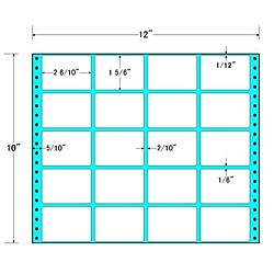 東洋印刷 [MT12E] タックフォームラベル 12インチ×10インチ 20面付(1ケース500折)