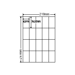 ナナクリエイト [SCL22] カラーレーザプリンタ用ラベル光沢紙タイプ(20面)