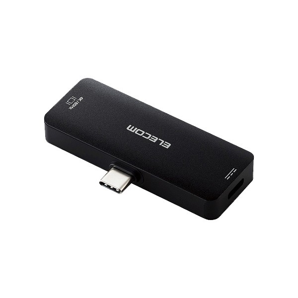 ELECOM [MPA-CHDMIPDBK] 映像変換アダプタ/TypeC-HDMI/60Hz/給電機能付/USB Power Delivery100W対応/ブラックの通販は