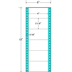 東洋印刷 [MM5J] タックフォームラベル 5インチ×13インチ 6面付(1ケース1000折)