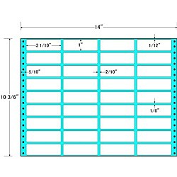 東洋印刷 [MX14J] タックフォームラベル 14インチ×10 3/6インチ 36面付(1ケース500折)