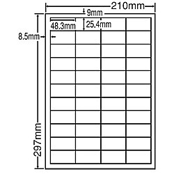 東洋印刷 [LDW44CEH] シートカットラベル A4版 44面付(1ケース500シート)