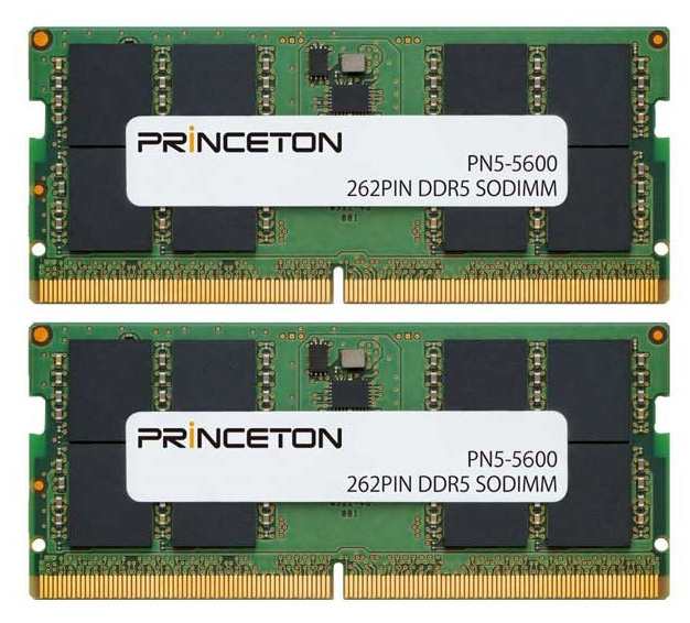 プリンストン [PN5-5600-32GX2] 64GB(32GB 2枚組) DDR5-5600 262PIN SODIMM