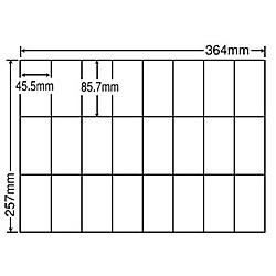 東洋印刷 [E24UF] シートカットラベル B4版 24面付(1ケース500シート)