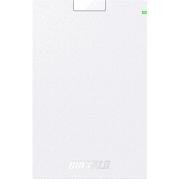 バッファロー [HD-PGAC2U3-WA] USB3.2(Gen1)対応ポータブルHDD Type-Cケーブル付 2TB ホワイトの通販は
