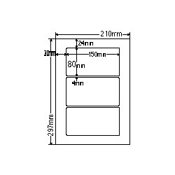 ナナクリエイト [SCL26] カラーレーザプリンタ用ラベル光沢紙タイプ(3面)