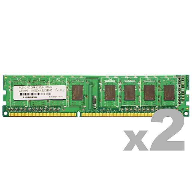 アドテック [ADS12800D-4GW] DDR3-1600 240pin UDIMM 4GB×2枚