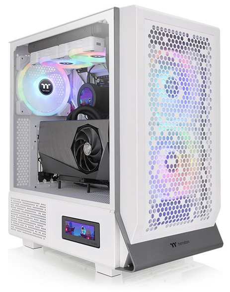 Thermaltake [CA-1Y2-00M6WN-00] ミドルタワーPCケース Ceres 300 TG ARGB Snow