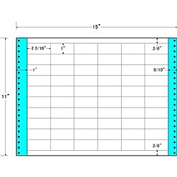 東洋印刷 [MT15A] タックフォームラベル 15インチ×11インチ 60面付(1ケース500折)