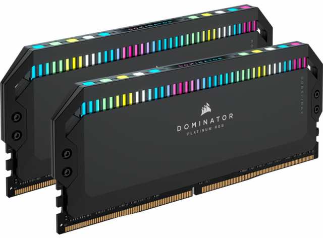 コルセア(メモリ) [CMT64GX5M2X5600C40] DDR5 5600MHz 64GB(32GBx2) UDIMM 40-40-40-77 DOMINATOR PLATINUM RGB Black RGB LED 1.25V