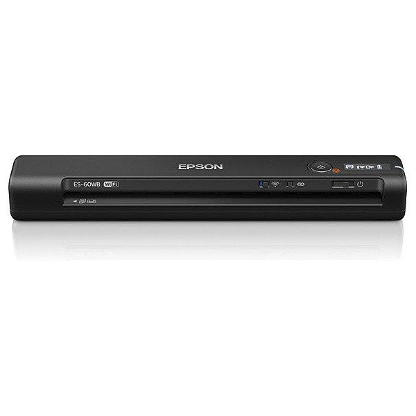 EPSON [ES-60WB] A4モバイルスキャナー/Wi-Fi対応/USB対応/片面読取/1枚給紙/約300g/ブラック