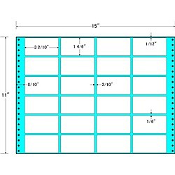 東洋印刷 [M15O] タックフォームラベル 15インチ×11インチ 24面付(1ケース500折)