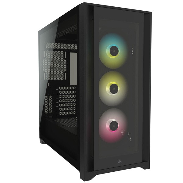 コルセア(メモリ) [CC-9011212-WW] ATX ミドルタワー PCケース iCUE 5000X RGB Tempered Glass -Black-