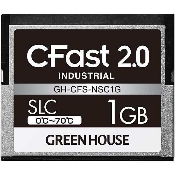 GREEN HOUSE [GH-CFS-NSC1G] CFast2.0 SLC 0度~70度 1GB 3年保証