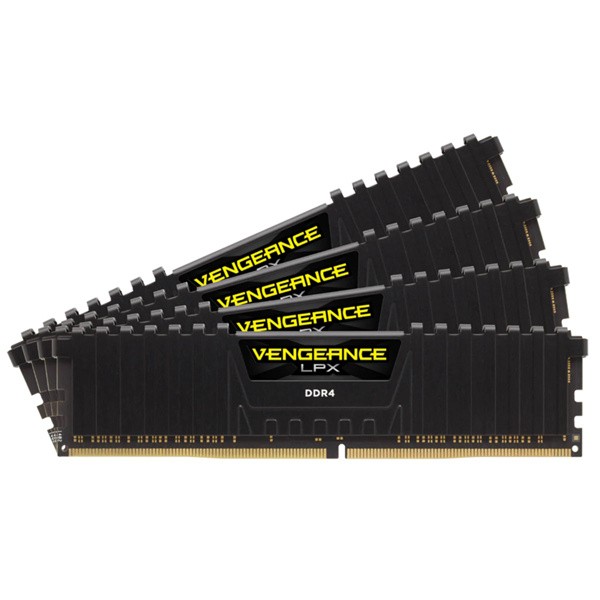 コルセア(メモリ) [CMK64GX4M4A2400C14] DDR4 2400MHz 16GBx4 288pin DIMM Unbuffered 14-16-16-31 Vengeance LPX Black