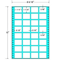 東洋印刷 [MM8J] タックフォームラベル 8 6/10インチ×12インチ 32面付(1ケース500折)