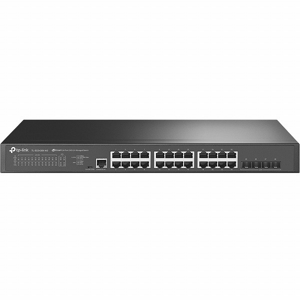 TP-LINK [TL-SG3428X-M2(UN)] JetStream 24ポート 2.5ギガビット L2+ マネージドスイッチ(10GE SFP+スロット×4搭載)