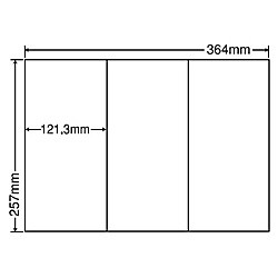 東洋印刷 [E3GF] シートカットラベル B4版 3面付(1ケース500シート)