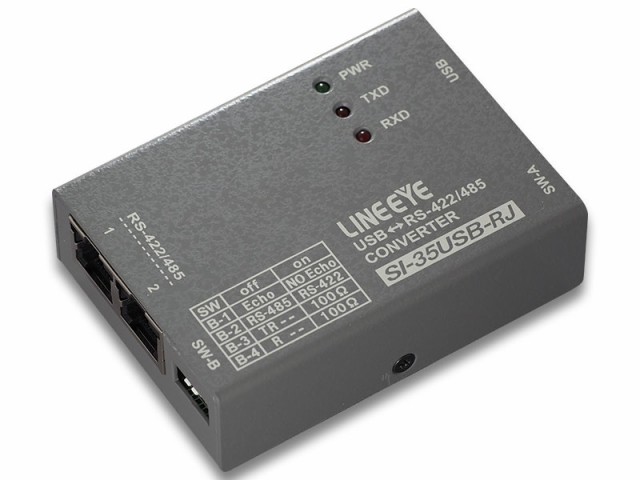 ラインアイ [SI-35USB-RJ] 小型インターフェースコンバータ USB[=]RS-422/485 RJ45タイプ