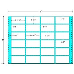 東洋印刷 [MH15K] タックフォームラベル 15インチ×11インチ 24面付(1ケース500折)