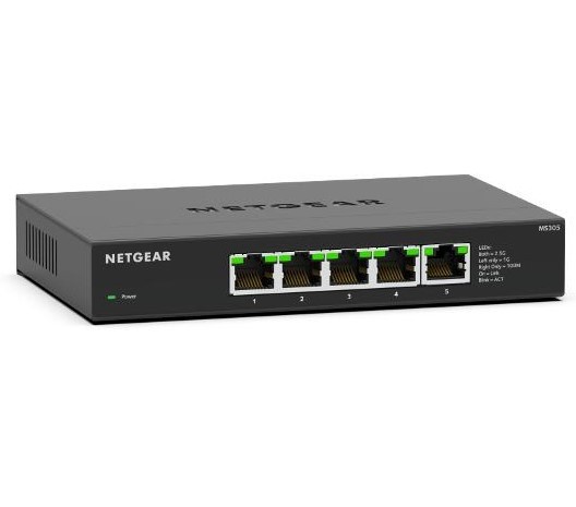 NETGEAR [MS305-100JPS] SOHO 家庭向け 1G 2.5Gマルチギガ5ポート