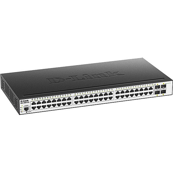 D-Link [DGS-3000-52L/B1] DGS-3000-52L Managed L2スイッチ 10/100/1000BASE-Tポート×48、SFPスロット×4、リミテッドライフタイム…