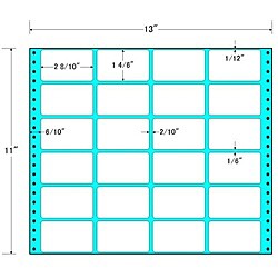 東洋印刷 [MT13K] タックフォームラベル 13インチ×11インチ 24面付(1ケース500折)