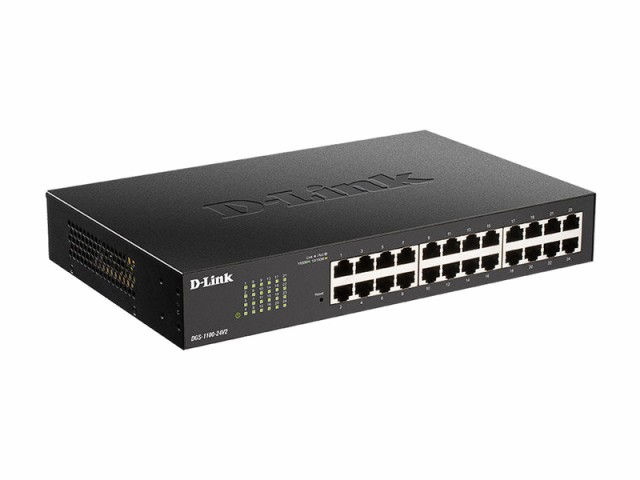 D-Link [DGS-1100-24V2/A2] DGS-1100-24V2 ギガビットL2 Easyスマートスイッチ、10/100/1000BASE-Tポート×24、ファンレス、リミテッ…