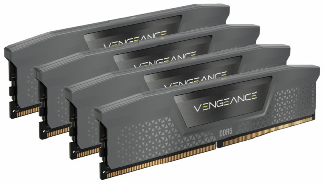 コルセア(メモリ) [CMK64GX5M4B5600Z36] DDR5 5600MT/s 64GB(16GBx4) UDIMM 36-36-36-76 XMP 3.0 VENGEANCE DDR5 Grey 1.25V for AMD