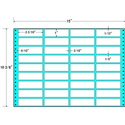 東洋印刷 [MX15D] タックフォームラベル 15インチ×10 3/6インチ 36面付(1ケース500折)